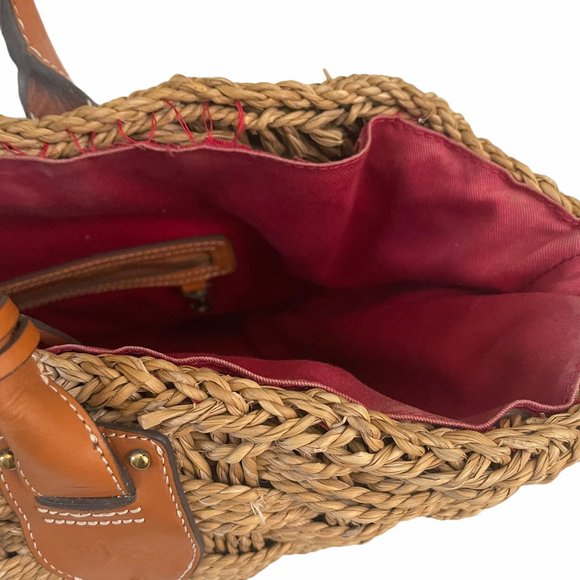 XL Large Woven Ralph Lauren Straw Beach Tote Bag - Picture 2 of 13